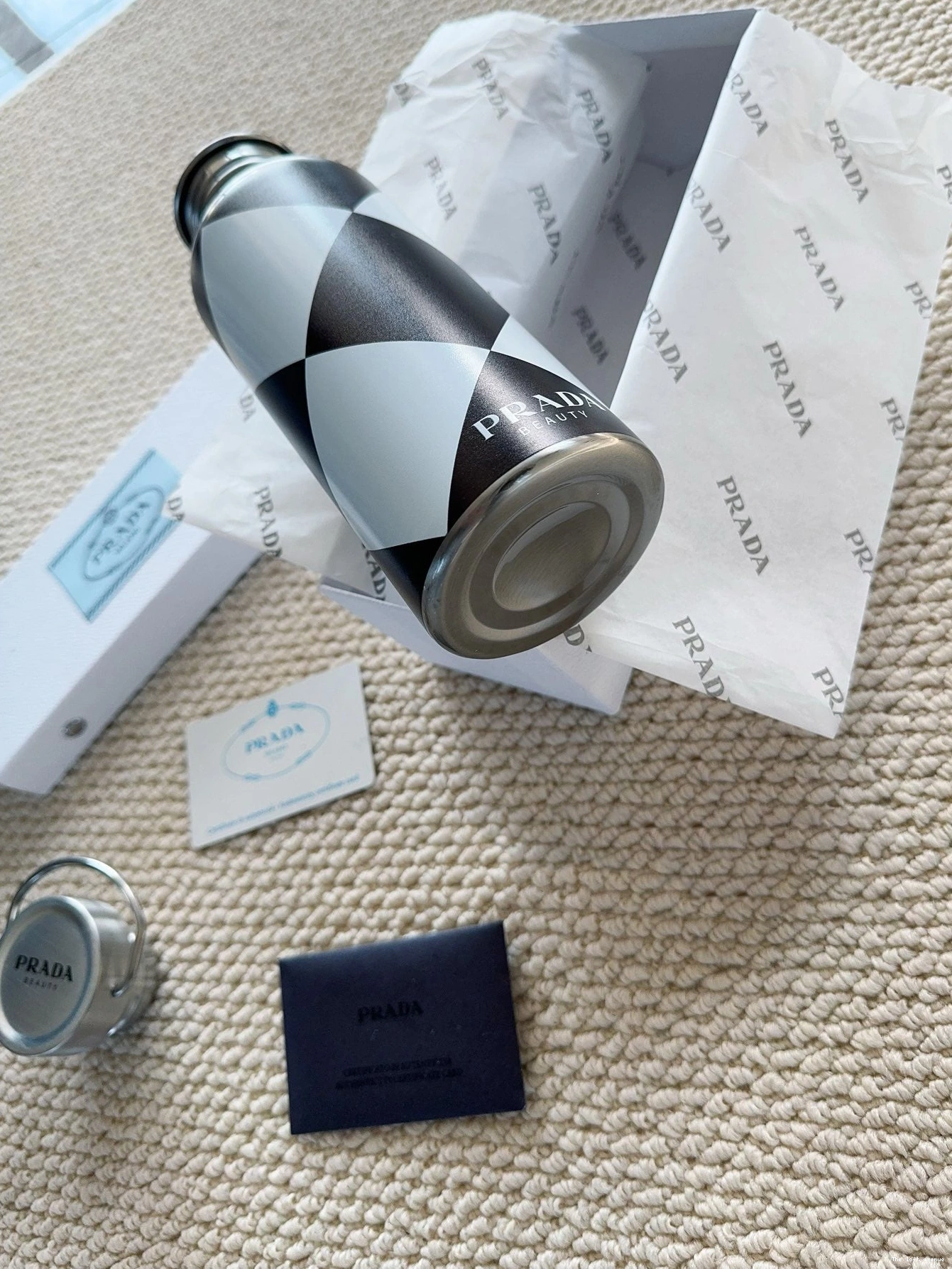STAINLESS STEEL PRADA CHECKERED BOTTLE 0811